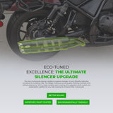 Honda Rebel CMX 1100 GEM CLASSIC RENZO V2 twin exhaust classic come with slipon