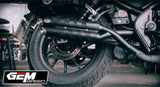 Honda Rebel CMX 300 500 GEM CLASSIC RENZO V2 new version  twin exhaust classic come with slipon