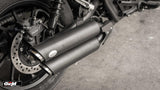 Honda Rebel CMX 300 500 NEW GEM CLASSIC RENZO twin exhaust classic come with slipon FULLSYSTEM - Gem Speed Performance