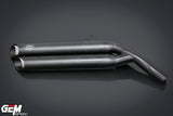 Honda Rebel CMX 300 500  2 way look v.3 GEM CLASSIC RENZO twin exhaust classic come with slipon FULLSYSTEM - Gem Speed Performance