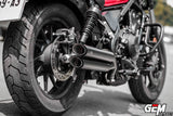 Honda Rebel CMX 300 500  2 way look v.3 GEM CLASSIC RENZO twin exhaust classic come with slipon FULLSYSTEM - Gem Speed Performance